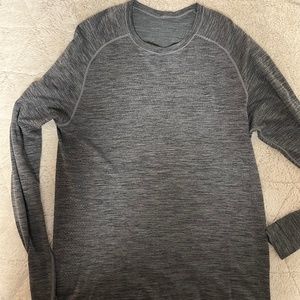 Grey Long Sleeve Venting Tee